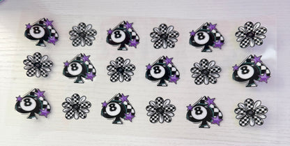 checkered/skulls